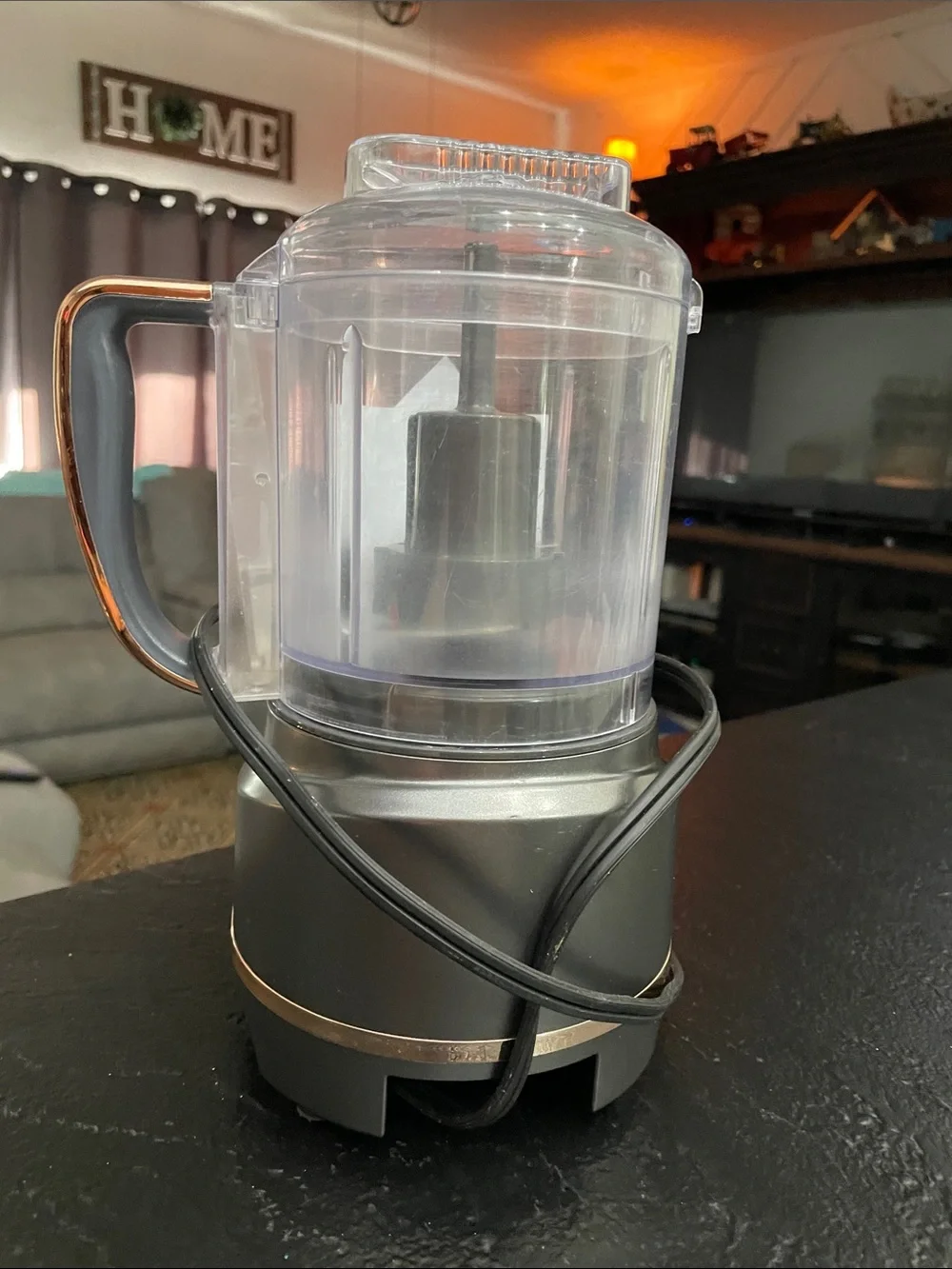 Crux 3-Cup Mini Food Chopper & Puree - Gray 7x10 no box